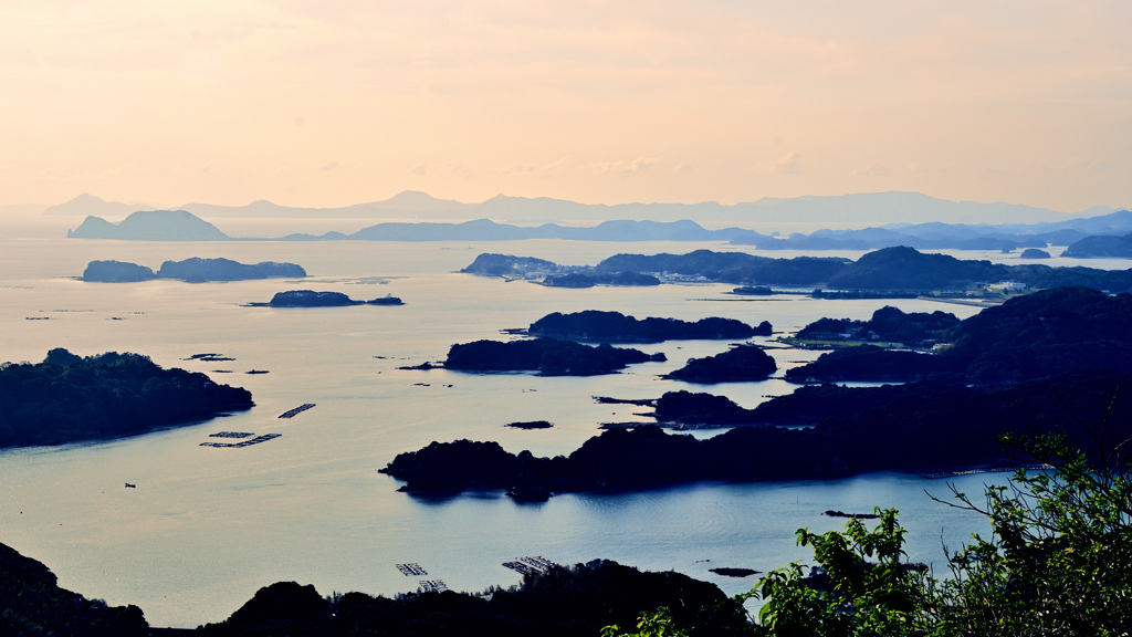 九十九島2020　9月-5　石岳展望台　島影③