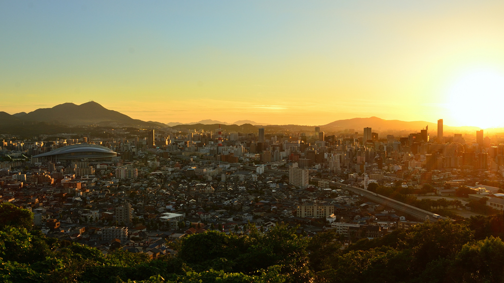 Ｋ市2021　7月　夕景　都市