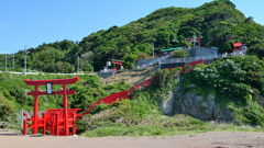 元乃隅稲成神社2022　6月-1　赤い鳥居②