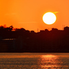 洞海湾2020　1月-2　夕陽と対岸