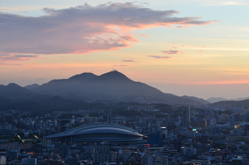Ｋ市2018　8月夕焼ﾄﾞｰﾑ
