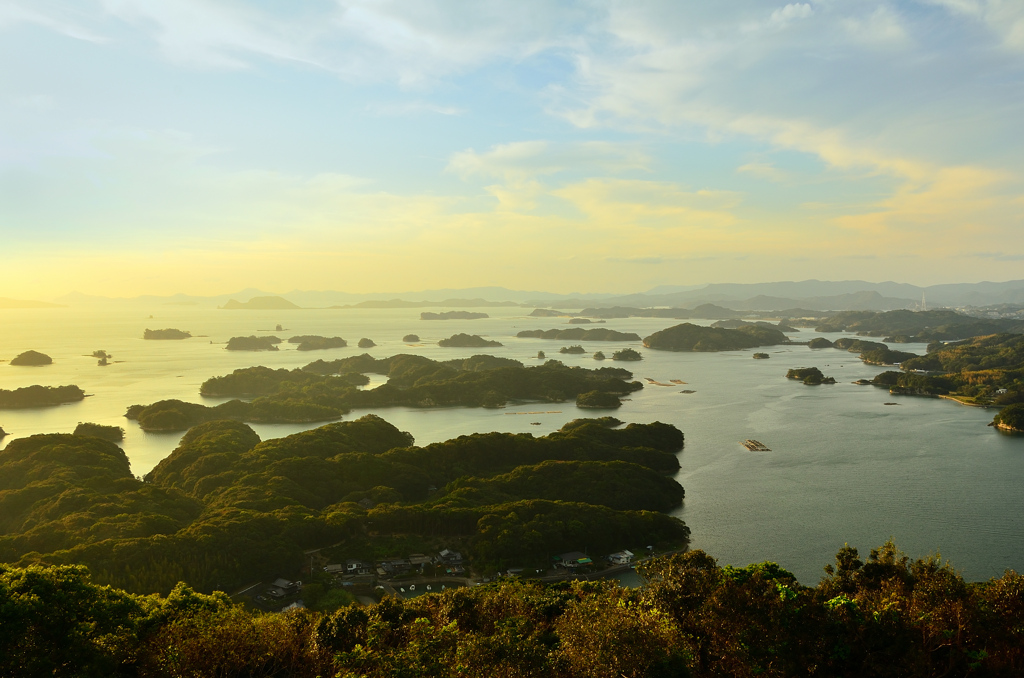 九十九島2020　9月　展海峰-2　夕景