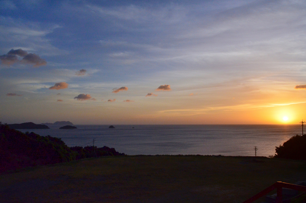 福徳稲荷神社2018　8月　夕陽①