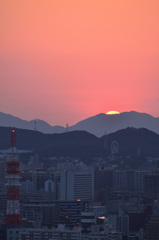 Ｋ市2019　3月夕陽⑥