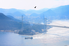 火の山公園2024-01　煌めく関門海峡②