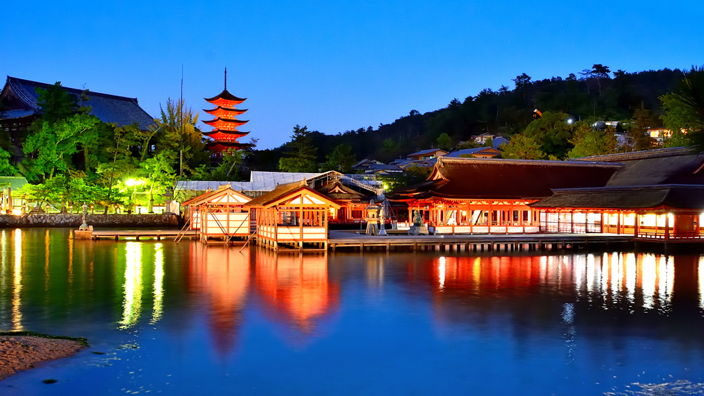 宮島2020　10月　秋　厳島神社　薄暮