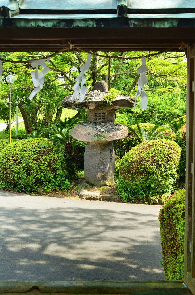宮地嶽神社2020　石灯籠