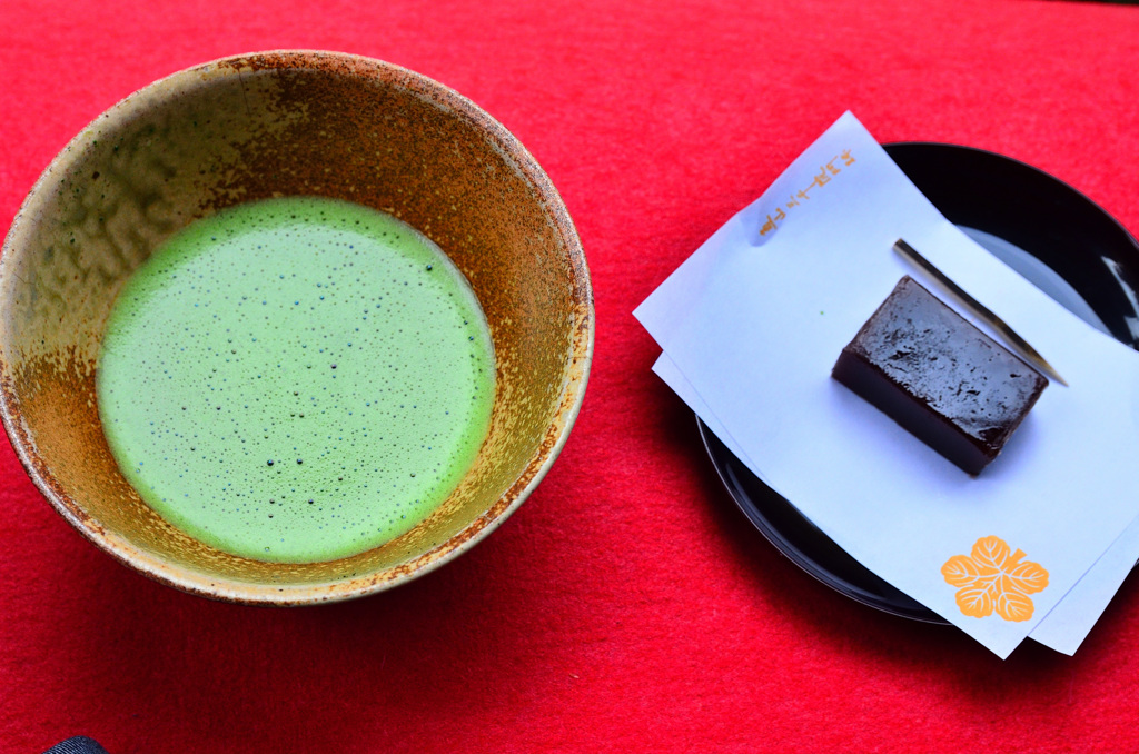 三千院2018-3　抹茶＆羊羹