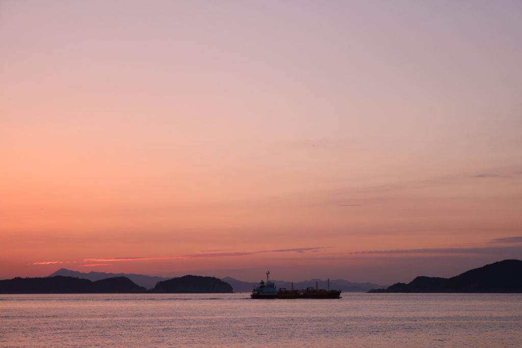 加太の夕日