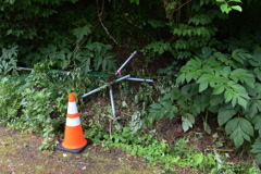 弥彦山スカイライン 事故跡_2 だいろ坂 第9カーブ