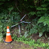 弥彦山スカイライン 事故跡_2 だいろ坂 第9カーブ