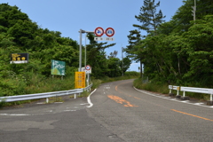 弥彦山スカイラインの猿ヶ馬場ゲート付近