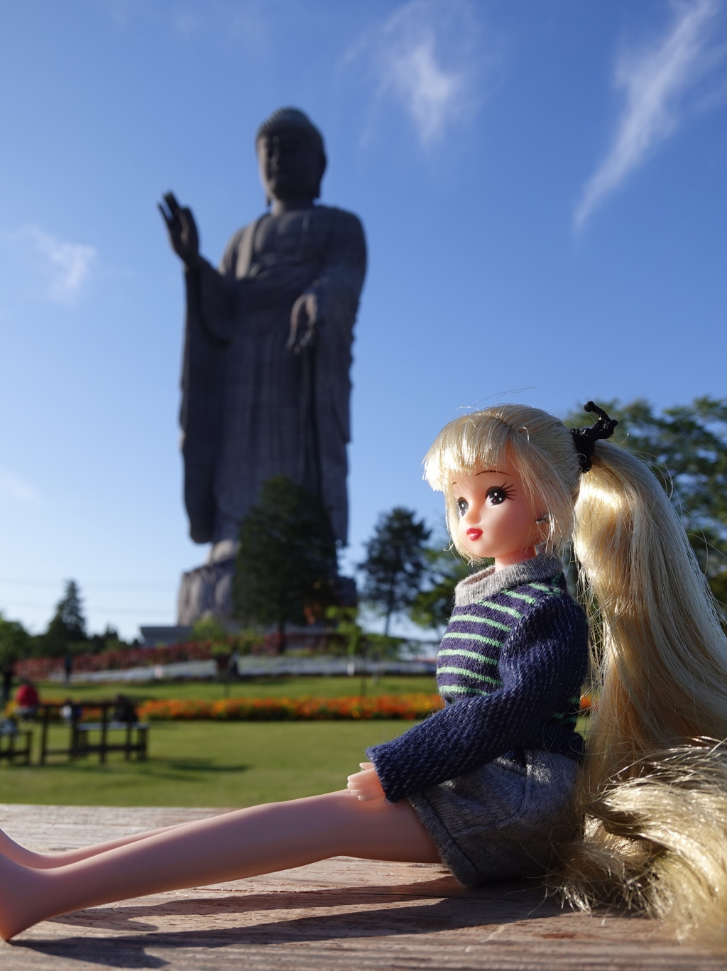 リカちゃんと大仏