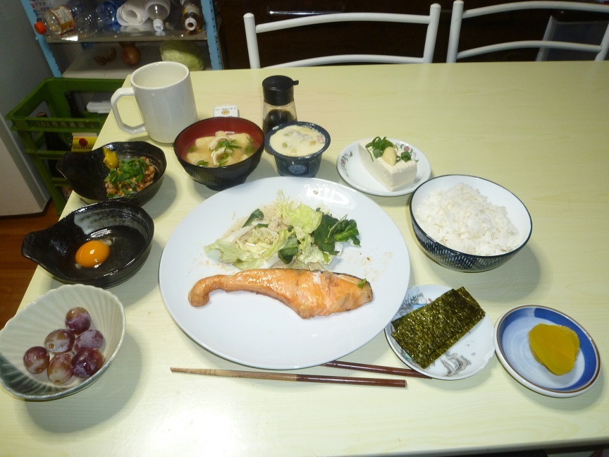 鮭定食　20210104