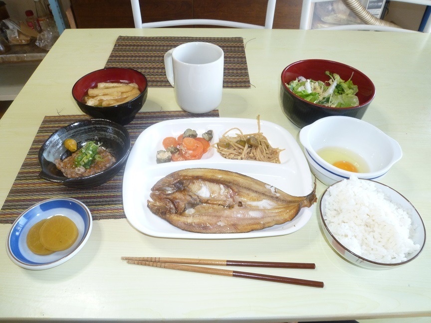 ほっけ　納豆定食　20201020