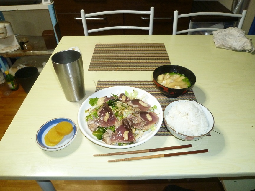カツオの漁師タタキ　202009152