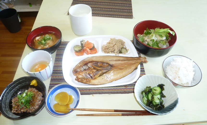 ほっけ　納豆定食　20201015