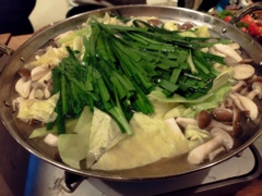 打ち上げモツ鍋