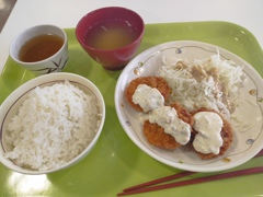 チーズチキン定食