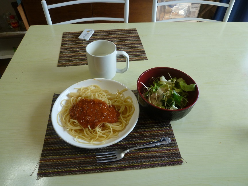 ミートパスタ　20201007