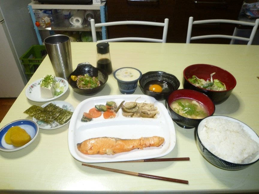 鮭定食　20201230