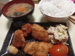 ミックスカツ定食