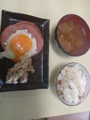 ハムステーキ定食