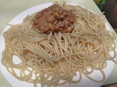納豆パスタ