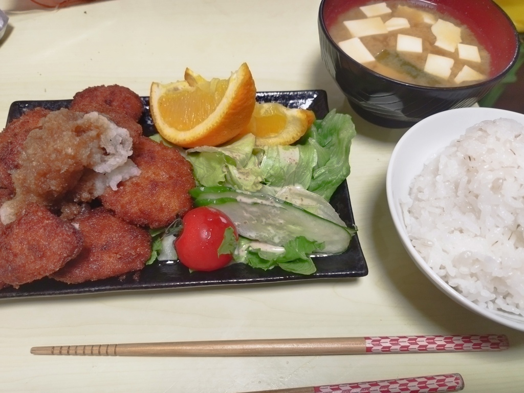 おろしチキンカツ定食