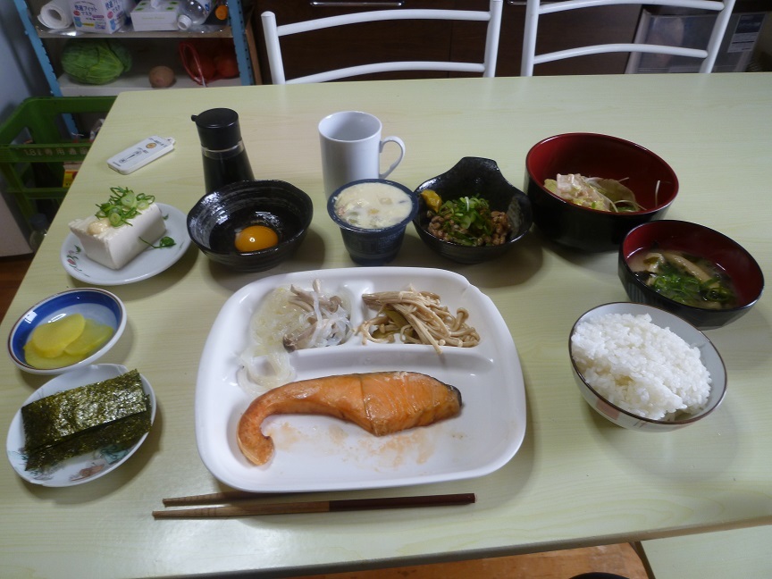 鮭定食　20210117
