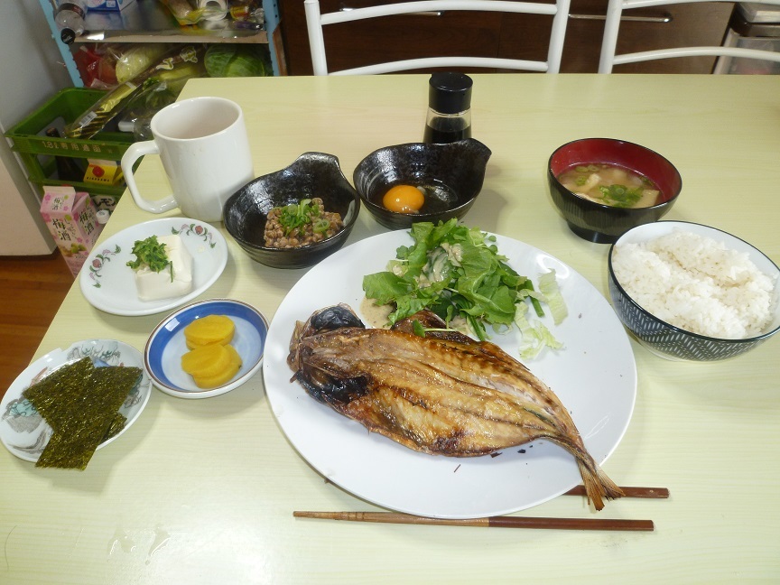 アジの開き定食　20201226
