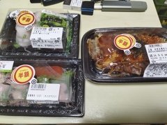 生春巻きとお好み焼き