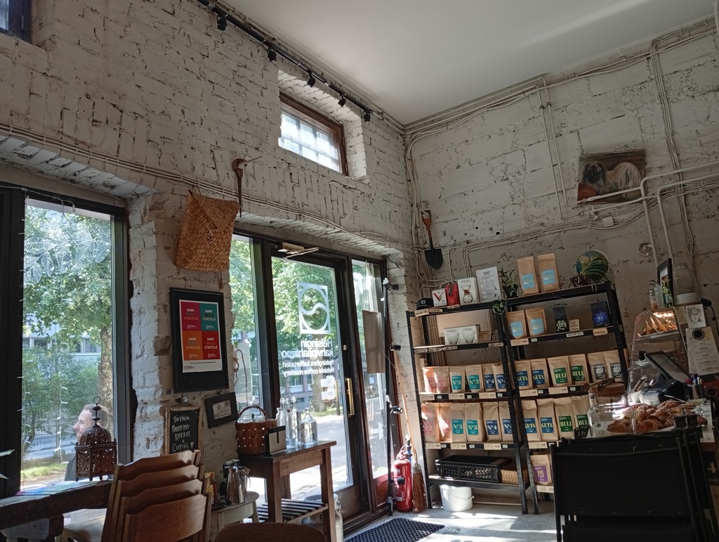 ヘルシンキ市内のカフェ