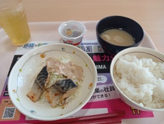 学食で330円のサバ定食