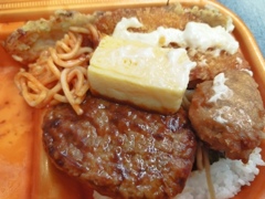 電車でデラックスのり弁当