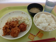 鶏天定食