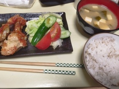 チーズチキン定食