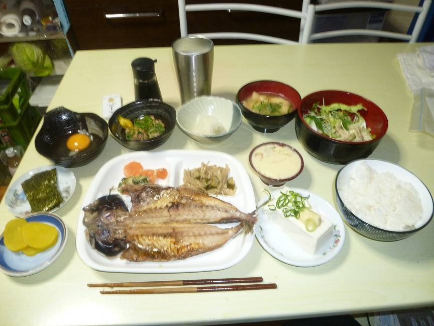 アジの開き定食　20201219