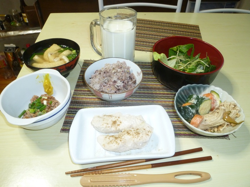 ささみ　納豆　20200711