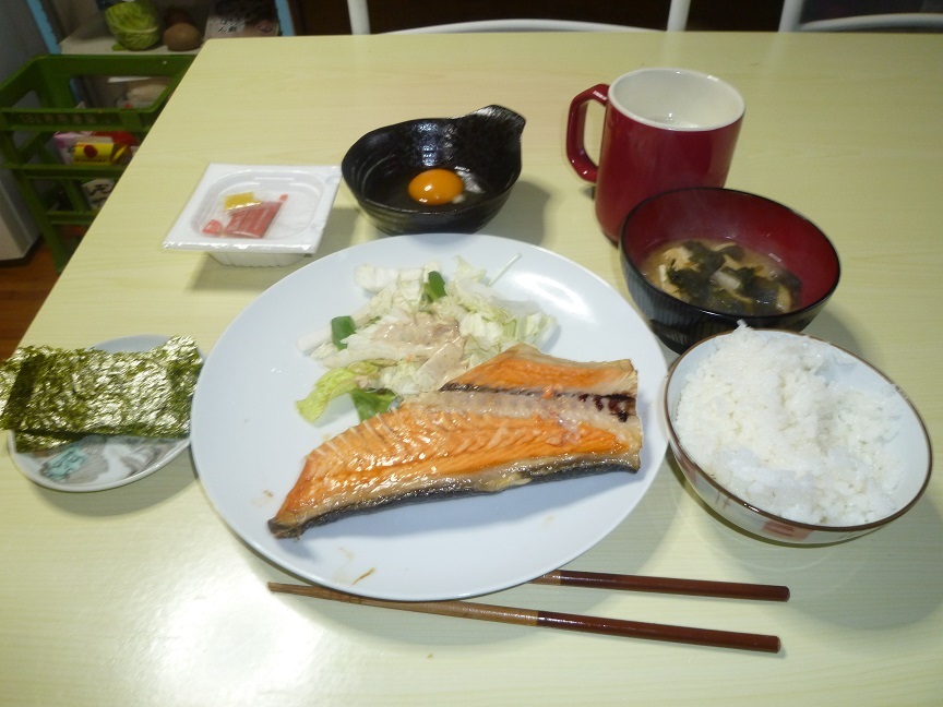 鮭定食　20210122
