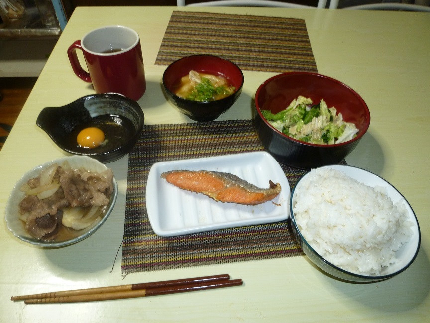 牛鮭定食　20201031