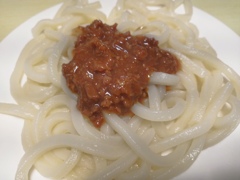 肉味噌うどん