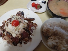 カツオのたたき定食