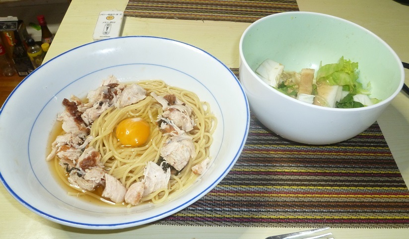 梅ささみパスタ　20200709