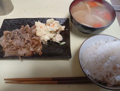 豚味噌炒め定食
