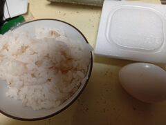 納豆たまごご飯