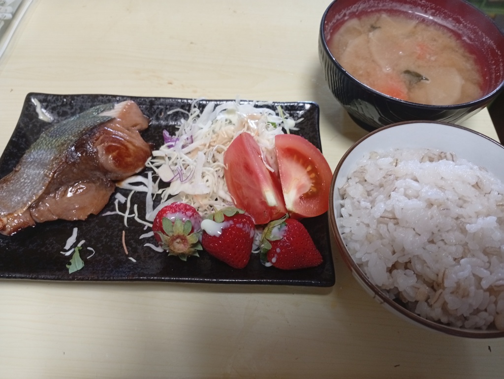 ぶりの照焼定食