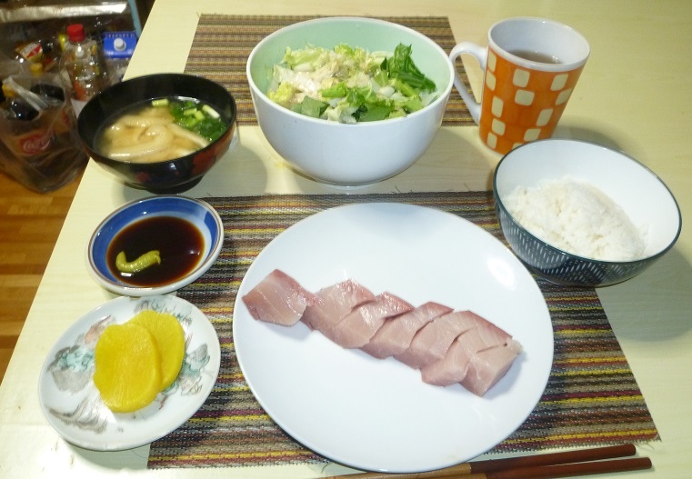 ぶりの刺身　20200417
