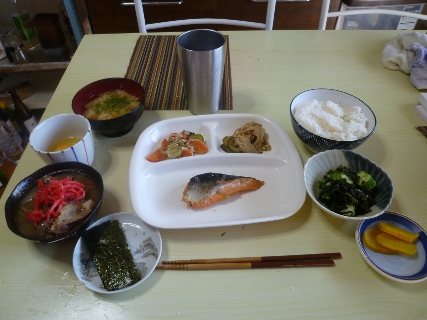 牛鮭定食　20201112
