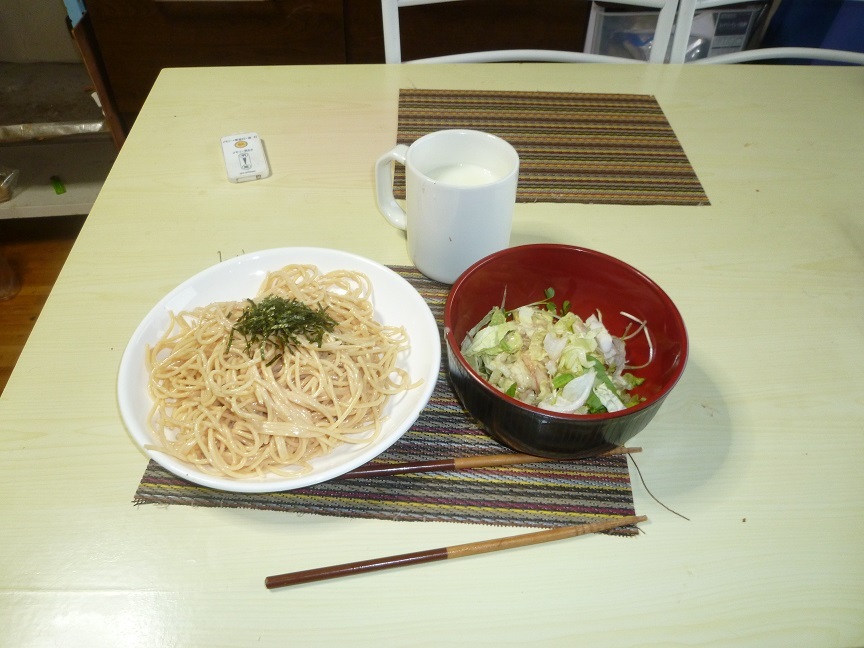 たらこの冷製パスタ　20200925